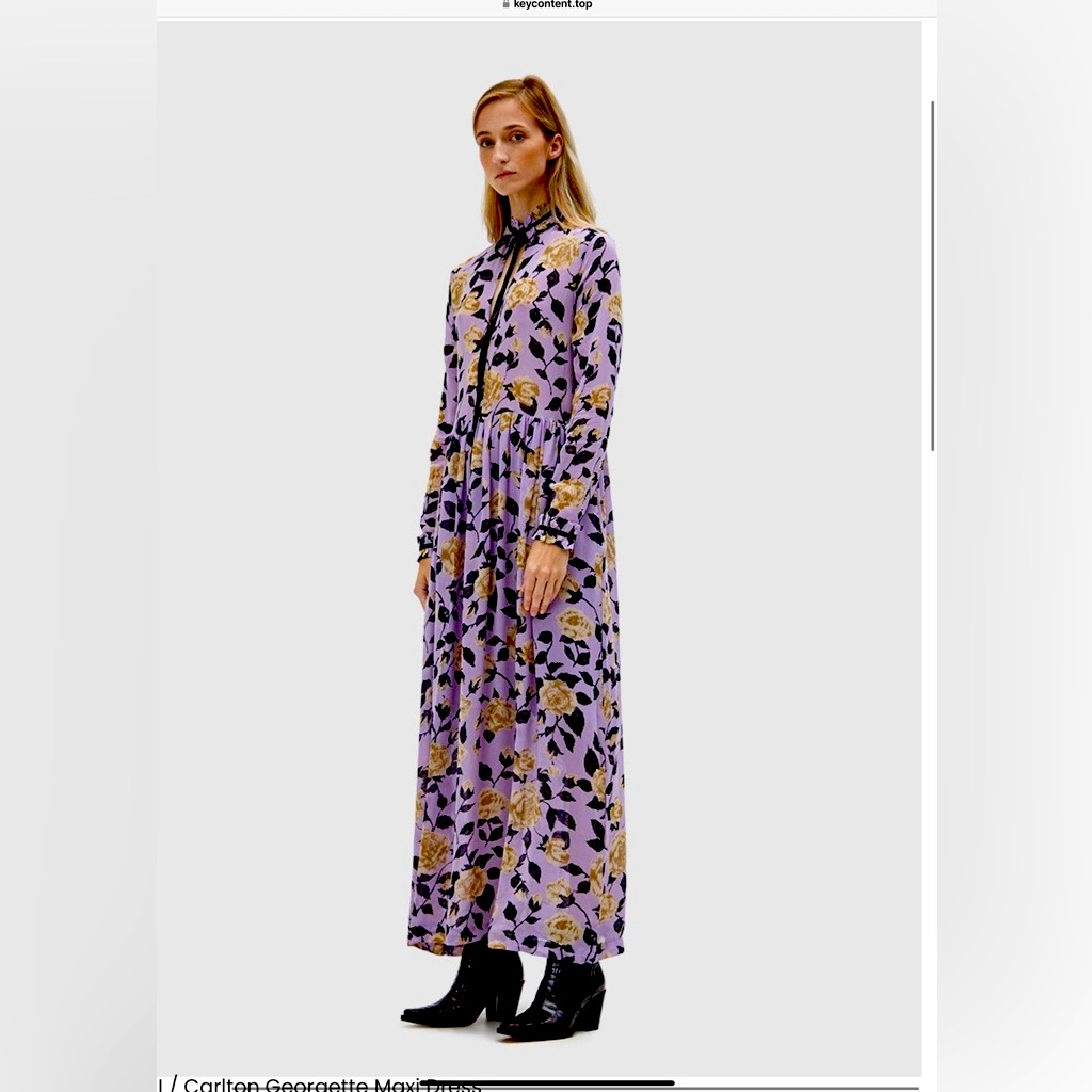 Ganni Carlton Georgette Dress